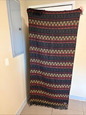Lowrys Farm Japanese Brand Tribal Geometric Blanket Shawl
